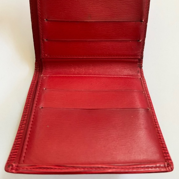 Vintage Louis Vuitton Elise Wallet Red Epi Leather - Picture 6 of 11